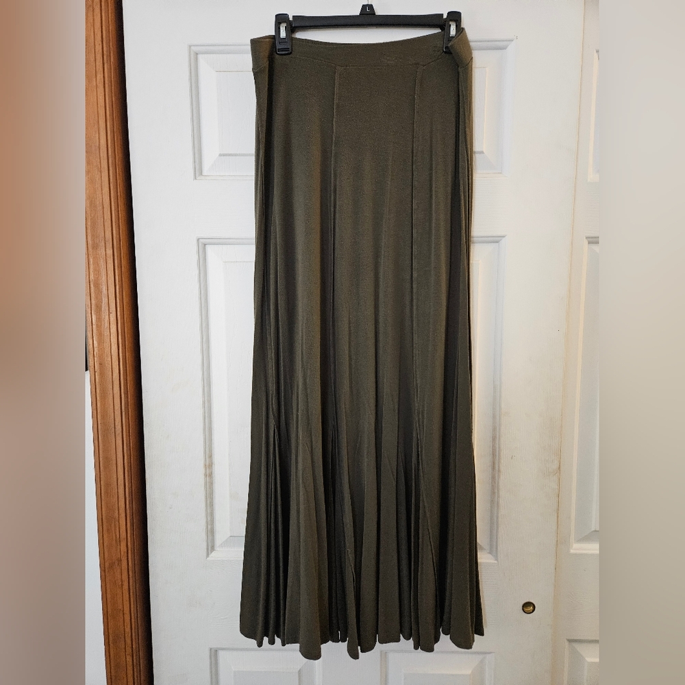 Simply Vera Vera Wang Olive Maxi Skirt